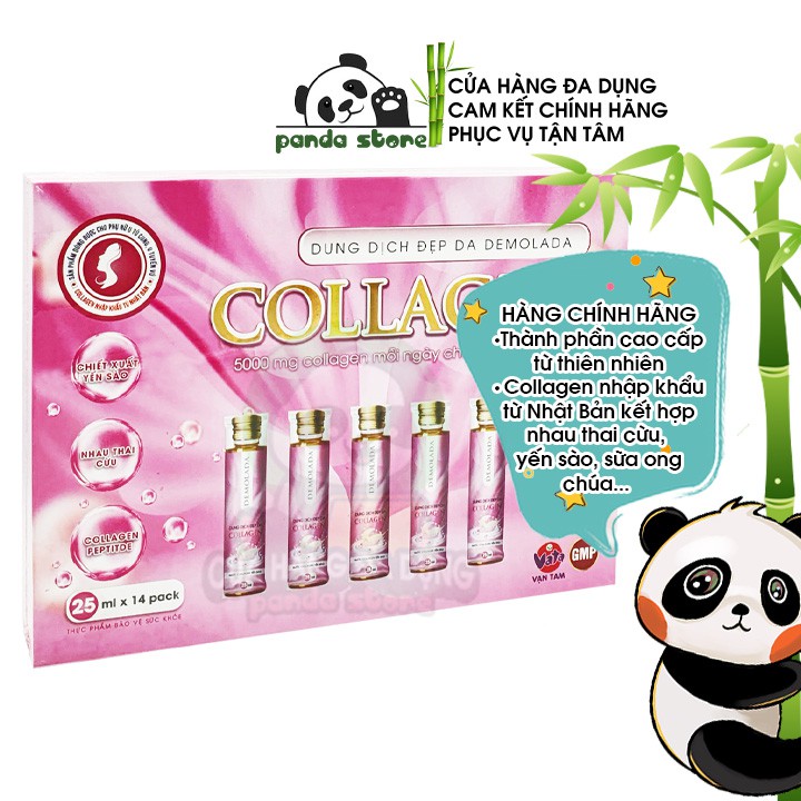 Nước uống đẹp da Demolada Collagen bổ sung collagen uống trắng da giúp sáng da giảm nám mờ thâm chống lão hóa tại nhà | BigBuy360 - bigbuy360.vn