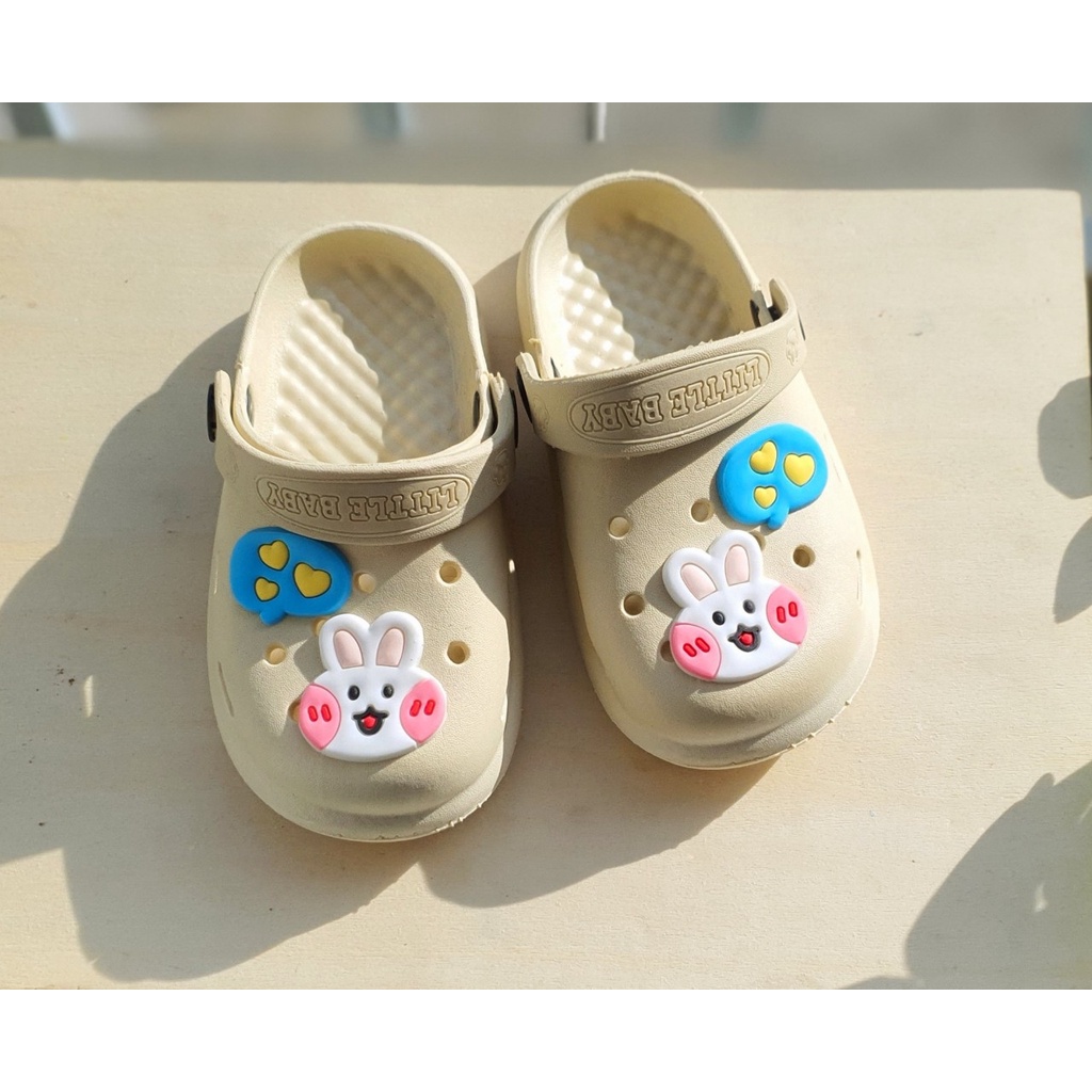 Giày sục tặng kèm sticker cho bé trai bé gái siêm mềm em chân bé hình bạch tuột baby