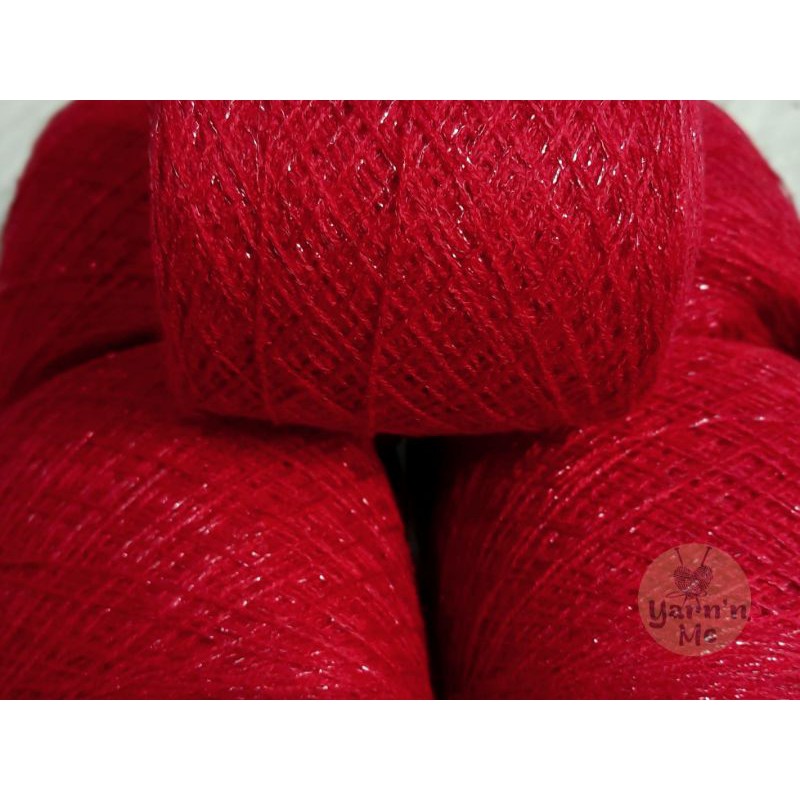 100gr Len Sợi merino nhủ kim tuyến