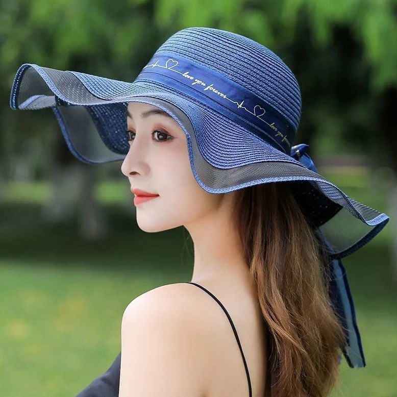 Mũ Đi Biển Thời Trang Hè Vành Rộng 2021