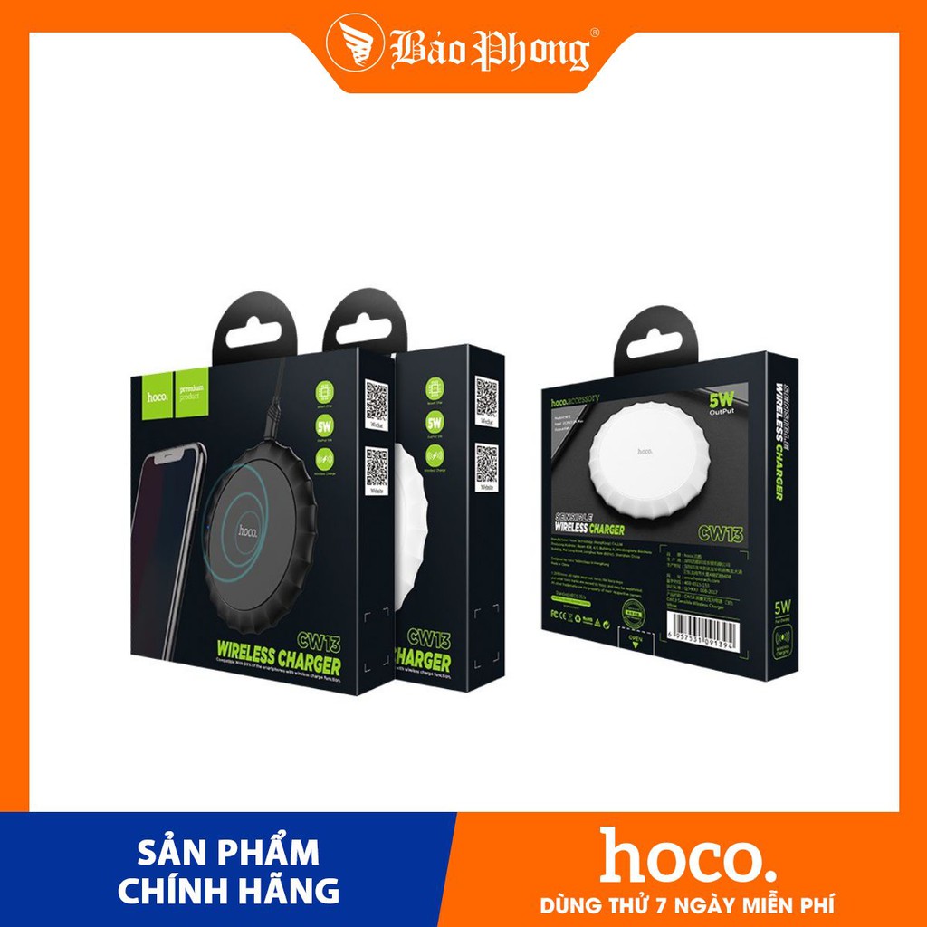 Dock Sạc không dây Hoco CW13 Dành cho điện thoại iPhone iP Xiaomi Huawei Samsung Oppo Realme đế để bàn