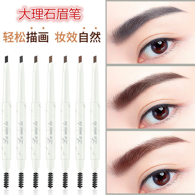 Chì Kẻ Mày Lameila 2 Đầu Vân Đá Trắng - Vỏ Vân Đá Trắng | BigBuy360 - bigbuy360.vn