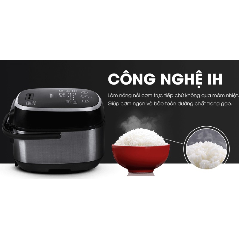 [Mã ELHADEV giảm 4% đơn 300K] Nồi cơm điện cao tần Sharp KS-IH191V-GL 1.8 lít (Hàng chính hãng, bảo hành 12 tháng)