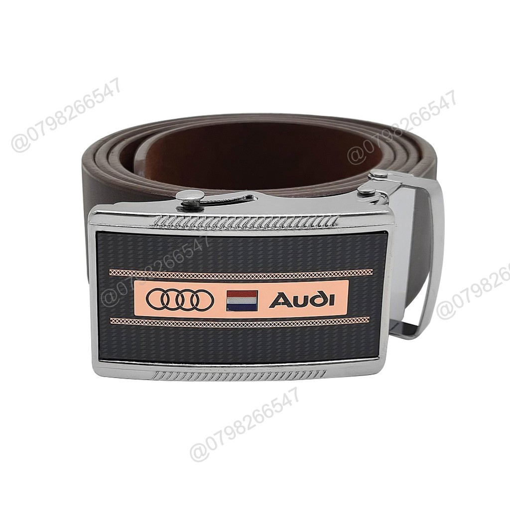 Thắt lưng giá tốt da PU DHM-186 | Khóa con lăn trắng bạc | giao mặt ngẫu nhiên | Bảo hành 12 tháng