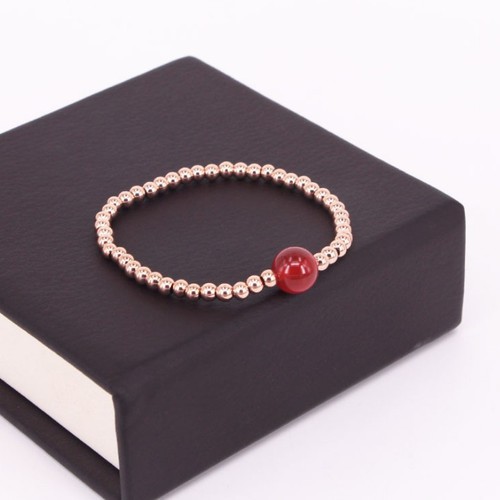 Lắc Tay Bi Đính Đá Màu Titan Ko Đen TT 2558