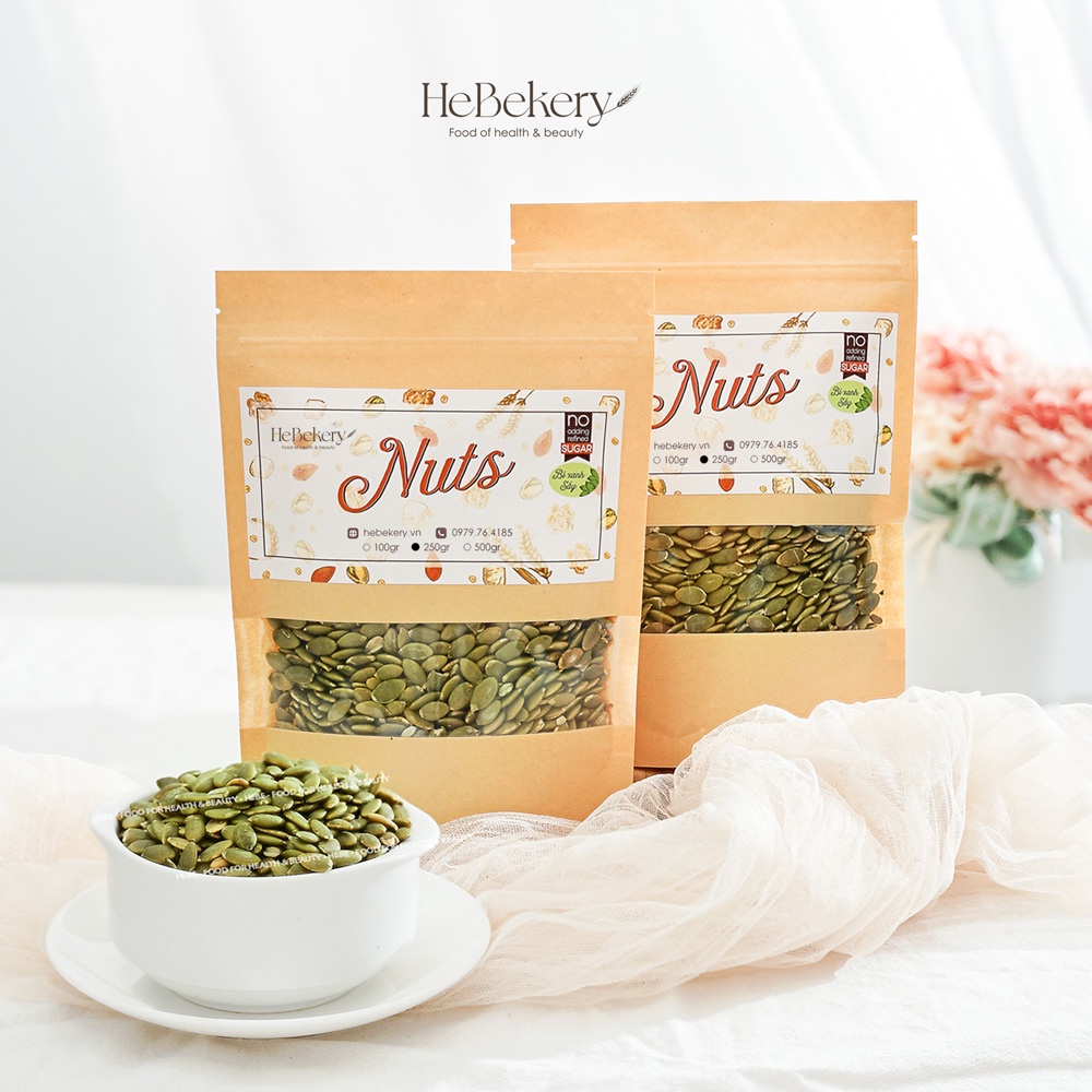 Hạt Bí Xanh Rang Mộc Giàu Dinh Dưỡng HEBEKERY by HEBE