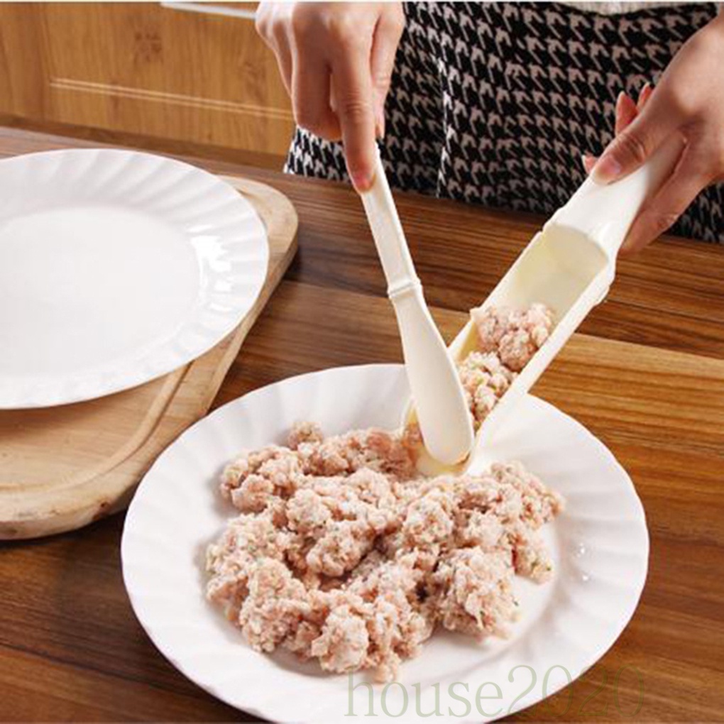 Bộ 2 Dụng Cụ Làm Thịt Viên Diy Bằng Nhựa Tiện Lợi 2020