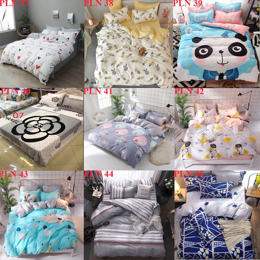 BỘ CHĂN GA GỐI POLLY NHẬP HELLO KITTY NƠ HỒNG CÁNH SEN M4/M6/M8