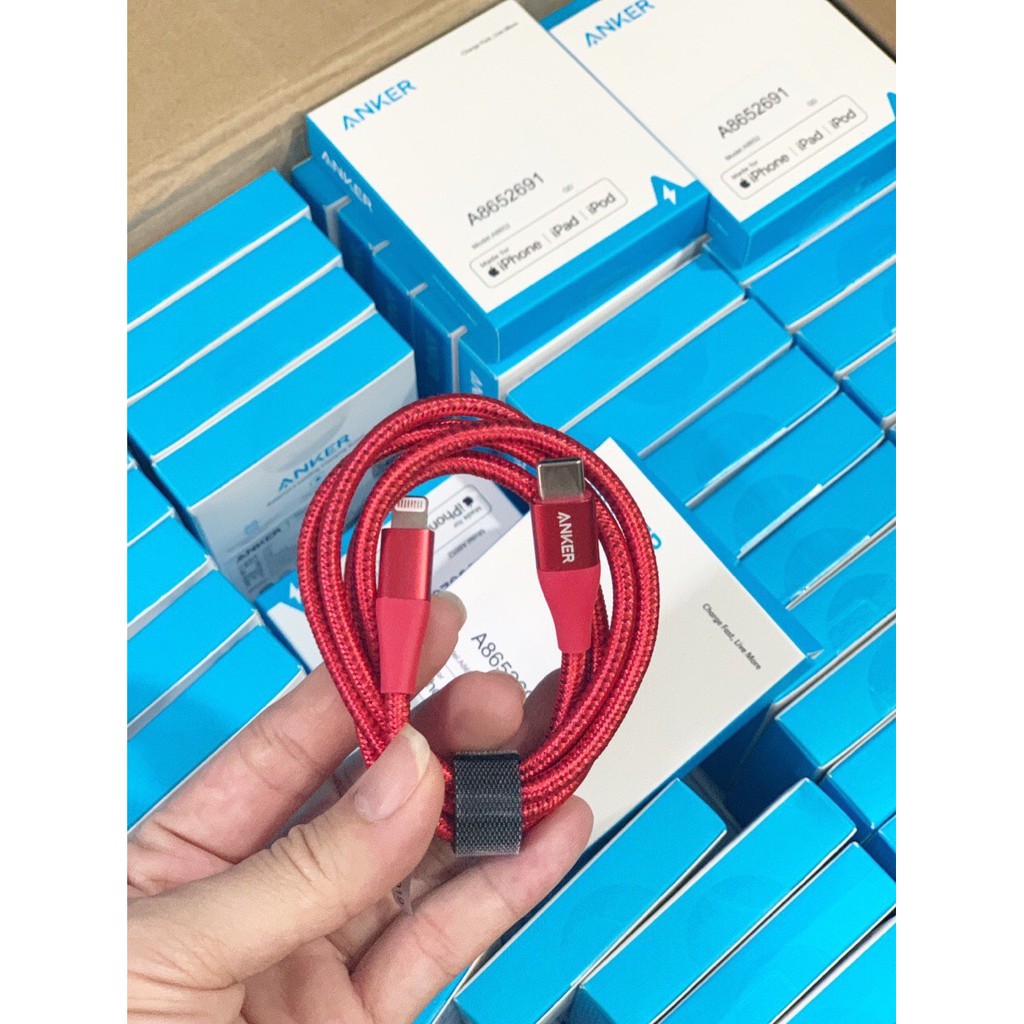 Cáp sạc Anker PowerLine+ II USB C to Lightning dài 0.9m - cáp sạc iphone