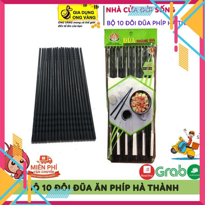 [SIÊU SALE] Set 10 Đôi Đũa Phíp Hà Thành, Chuyên Dùng Cho Nhà Hàng, Cửa Hàng Ăn, Gia Đình, Bán Giá Sỉ