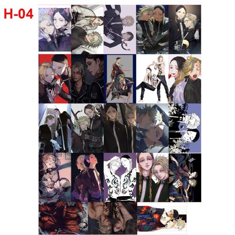 23 ảnh card tokyo revengers rindou haitani sanzu ép lụa khác nhau