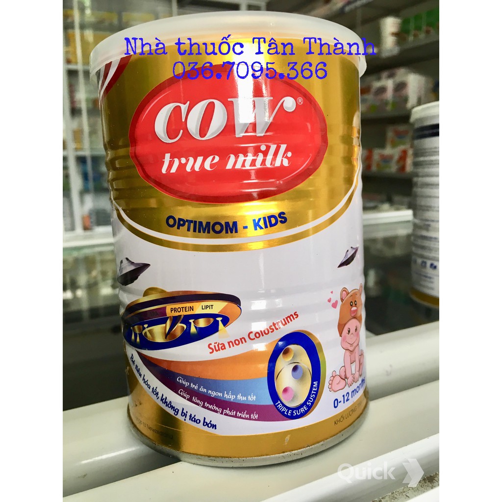 (Chính hãng) Sữa non Optimum Cow true milk đạt chuẩn bộ y tế hộp 400g