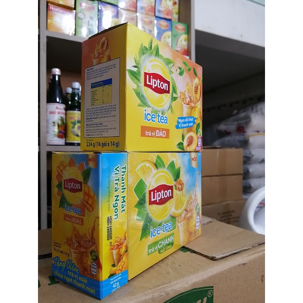 Trà Lipton Ice Tea Đào 224g (16 gói x 14g)