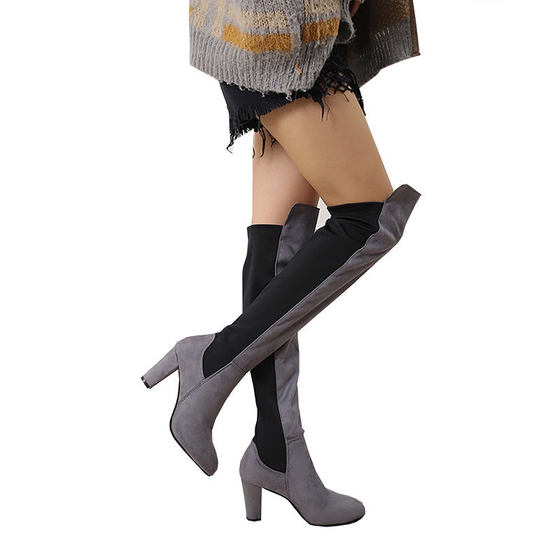 Giày bốt cổ cao qua gối phong cách gợi cảm cho nữ | BigBuy360 - bigbuy360.vn