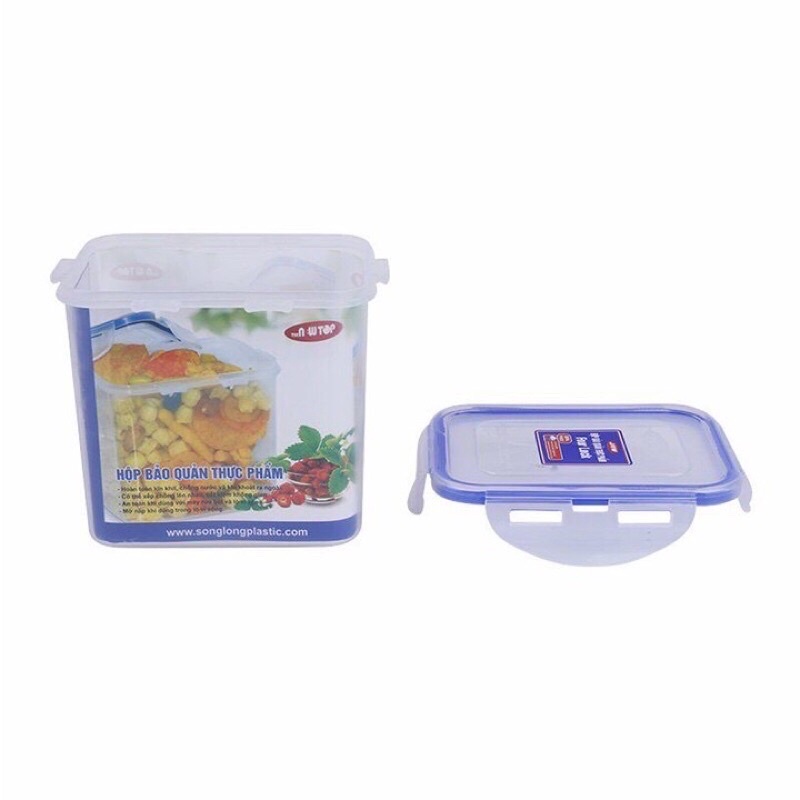 Hộp Đựng Thực Phẩm 4 Khoá Four Lock Dung Tích 5500ml - Hộp Đựng Thực Phẩm Song Long Hàng Cao Cấp