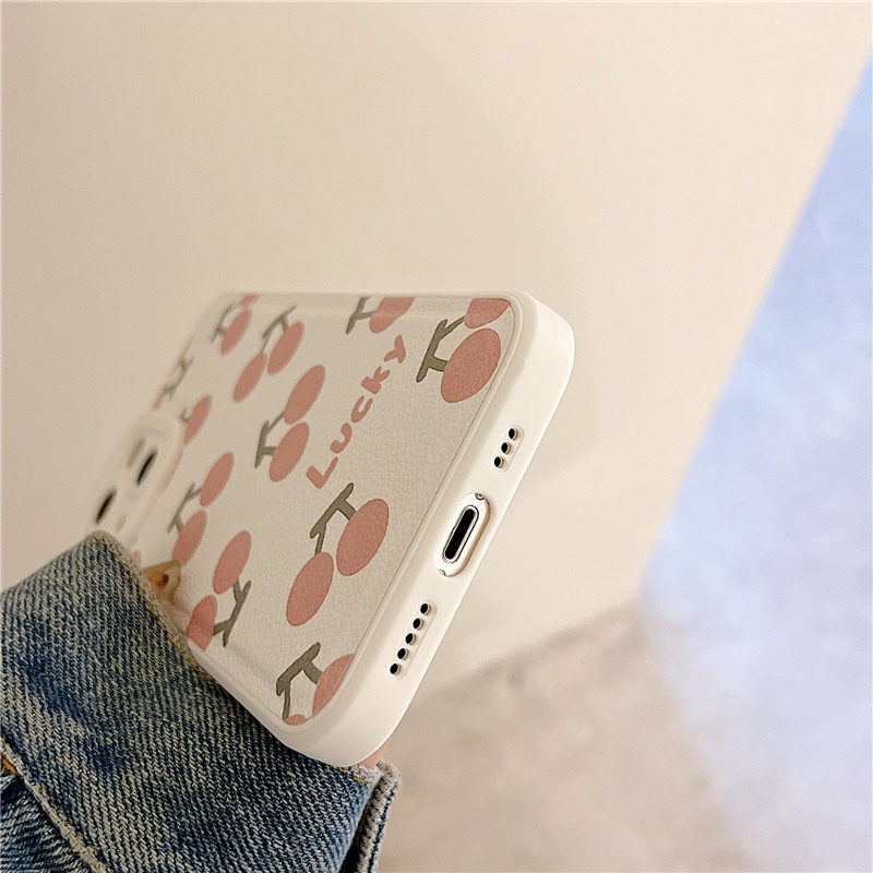 Ốp lưng iphone Ốp Điện Thoại Họa Tiết Trái Vải Cho Iphone7 / 8plus / x / xs / 11 / 14pro / 13 / pro / max / plus / Promax Dinuo case