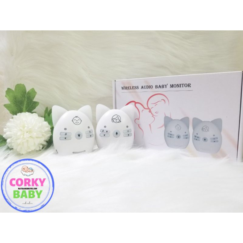 [hàng có sẵn]Máy báo khóc Corky Baby mbk00 - không cần cắm điện, loa to, tiếng rõ, giao tiếp 2 chiều giữa mẹ và bé yêu