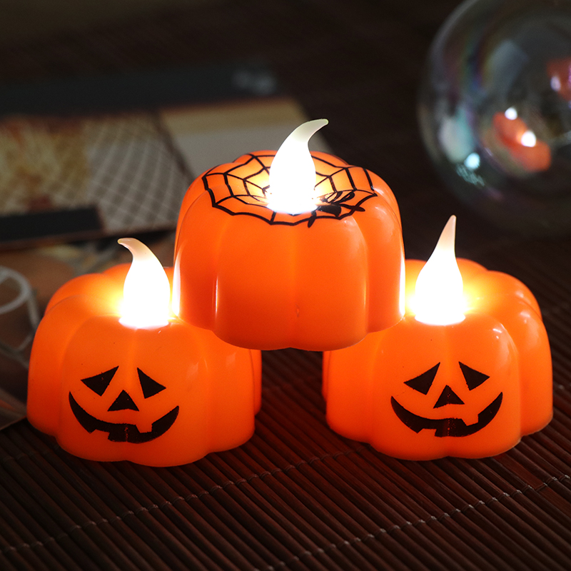 Đèn LED nến bí ngô Halloween