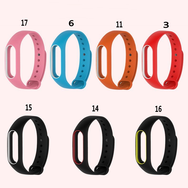 Dây đeo cổ tay silicon thời trang cho Xiaomi Mi Band 2