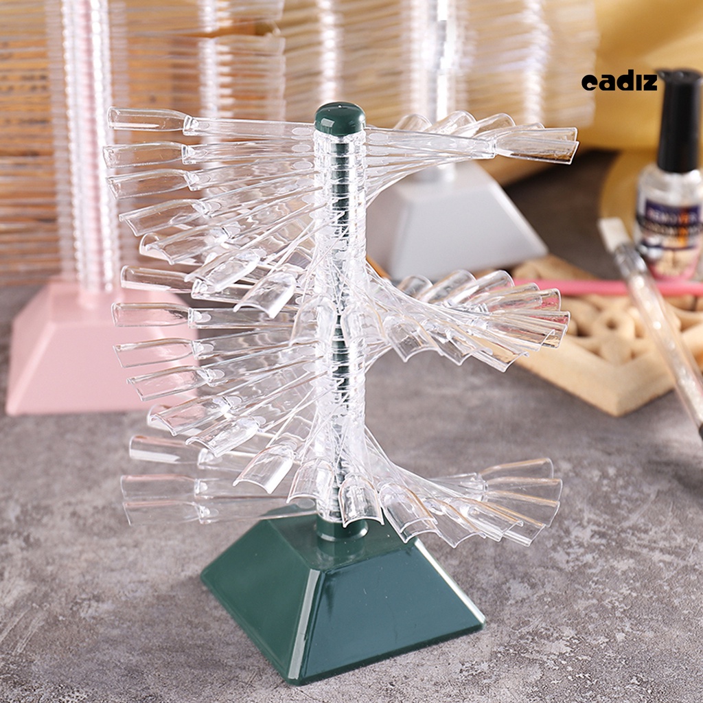 1 Bộ Giá Đỡ Trưng Bày Móng Tay Giả Xoắn Ốc Gọn Nhẹ Tái Sử Dụng Được DIY