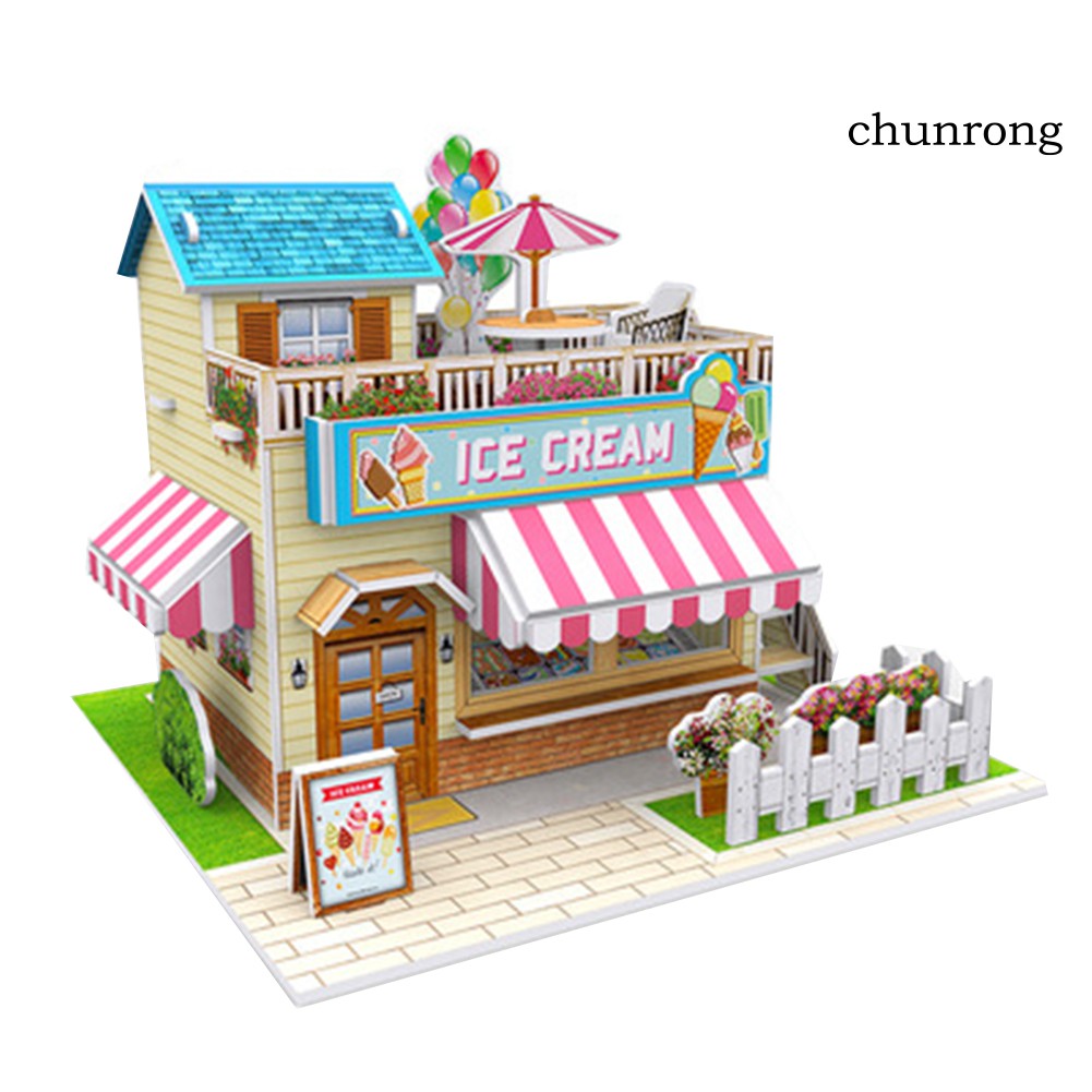 Bộ Xếp Hình Ngôi Nhà 3d Diy Cho Bé