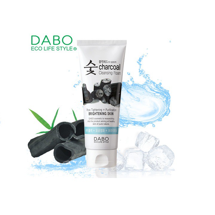 Sữa Rửa Mặt Than Hoạt Tính cao cấp DABO 150ml sạch mụn ,hết nhờn / Sữa Rửa Mặt Chính Hãng