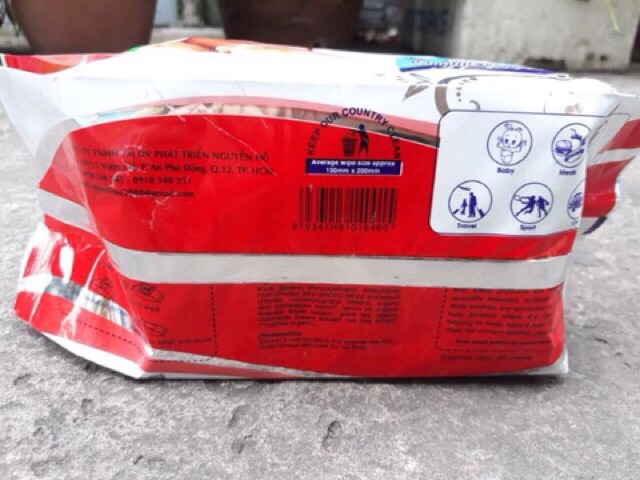 Combo 10 bịch khăn ướt Tione 125 tờ