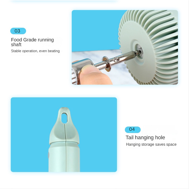 Kimviento Nhà bếp thường xuyên khuấy bột trứng điện thoại di động nhẹ nhàng và nhanh chóng khuấy năng lượng thấp