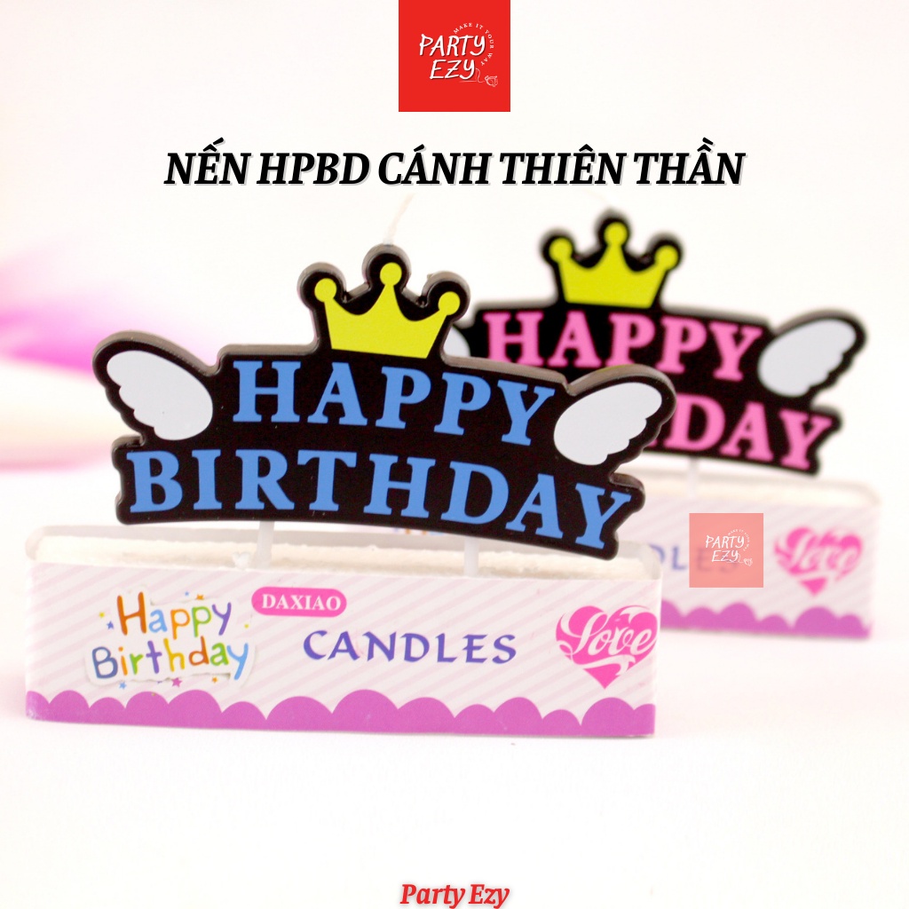 NẾN, ĐÈN CẦY TRANG TRÍ BÁNH SINH NHẬT CHỮ HAPPY BIRTHDAY