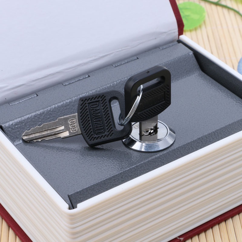 Hộp đựng trang sức mini hình quyển sách có khóa an toàn
