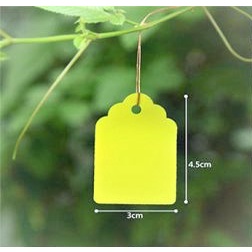 Set 100 thẻ treo bằng nhựa đánh dấu cây trồng Name Tag 4.5*3cm
