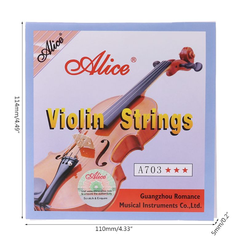 Alice A703 Violin Strings for full size 1/8 1/4 1/2 3/4 4/4