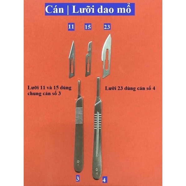 Cán dao mổ,lưỡi dao