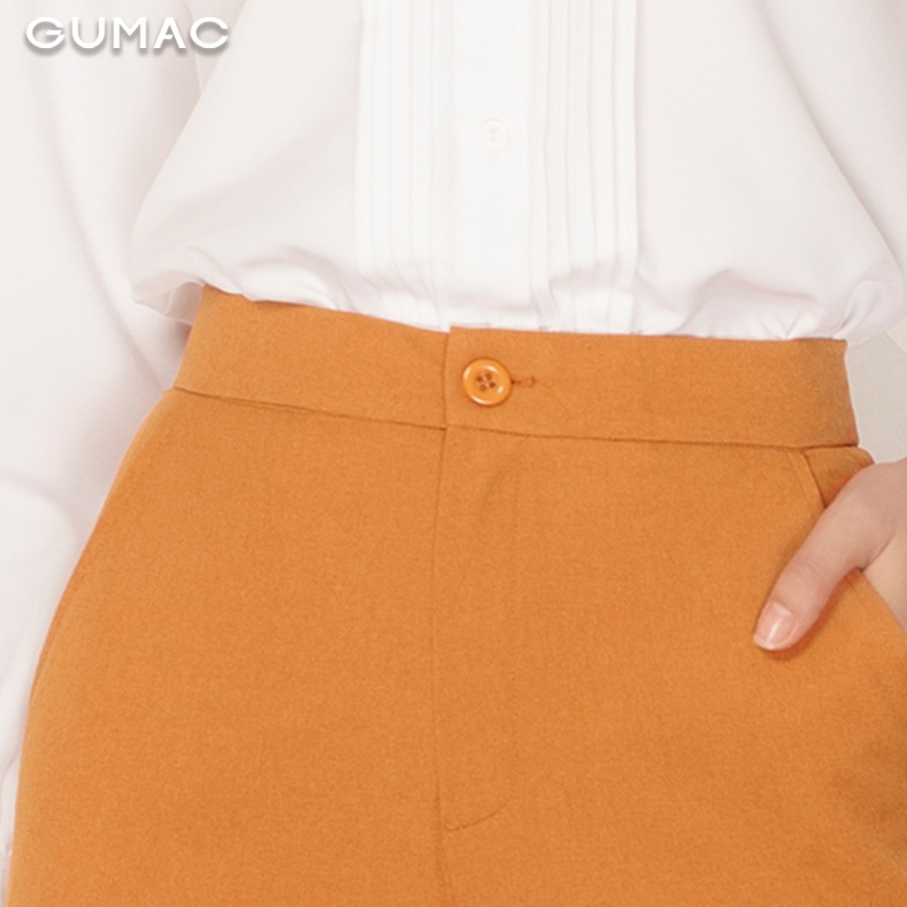 [Mã WABRGU72 giảm 10% tối đa 50k đơn 250k] Quần tây nữ cơ bản vải bố QA957 GUMAC | BigBuy360 - bigbuy360.vn