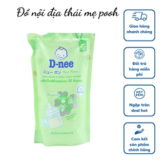 Nước rửa bình sữa và rau củ quả Dnee Organic 600ml hàng Thái Lan