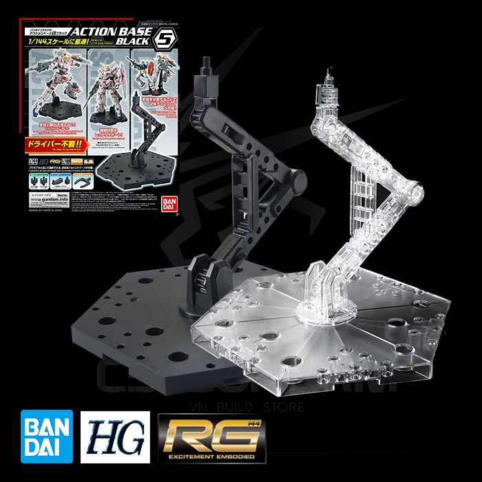 PHỤ KIỆN MÔ HÌNH GUNPLA ĐẾ ACTION BASE 05 BANDAI HG-RG GIÁ ĐỠ GUNDAM CHO SD HG RG MG LBX 30MM CHÍNH HÃNG NHẬT BẢN