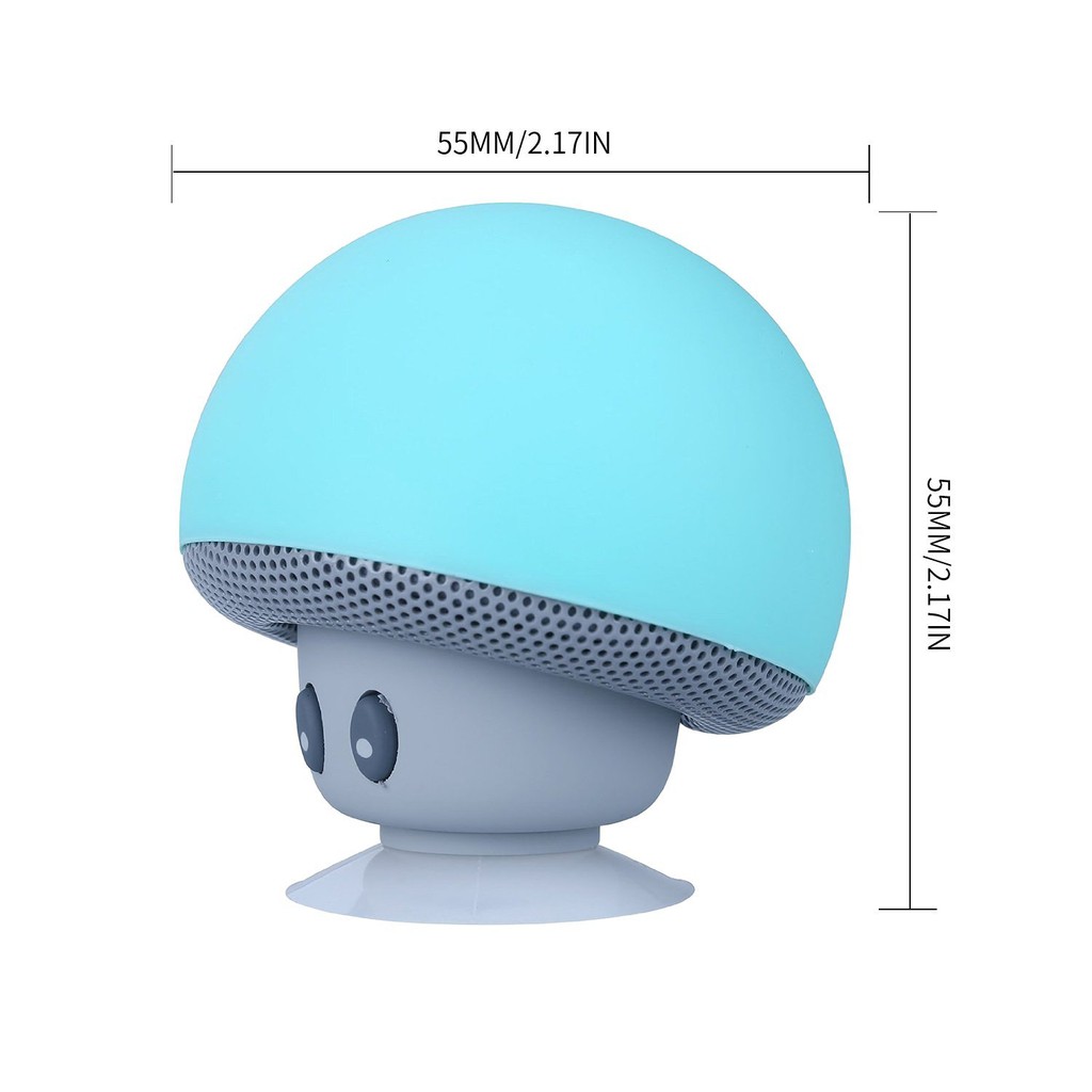 Loa Bluetooth mini hình nấm có đế hút chân không Speaker Mini hỗ trợ điện thoại di động Chammart