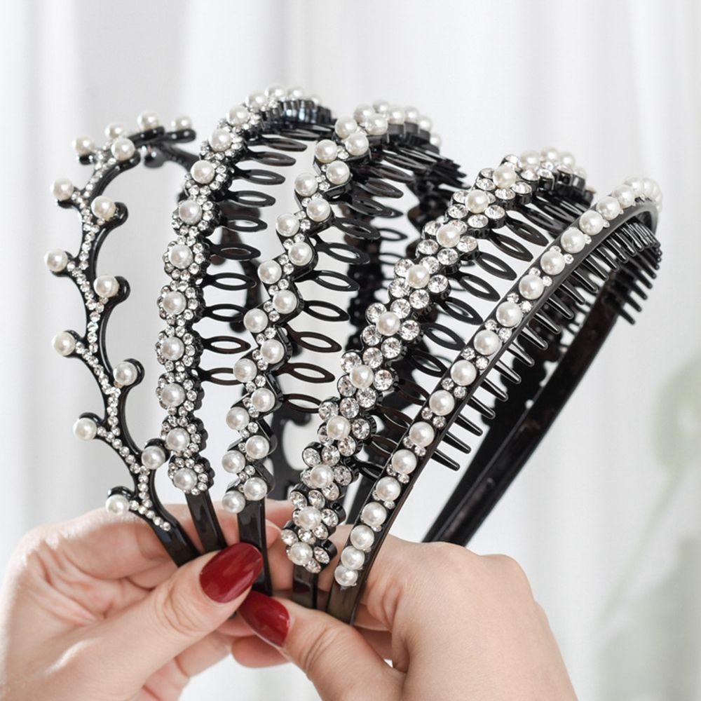 Băng Đô Cài Tóc Chống Trượt Họa Tiết Gợn Sóng Thanh Lịch|Băng Đô Cài Tóc Xinh Xắn Cho Nữ