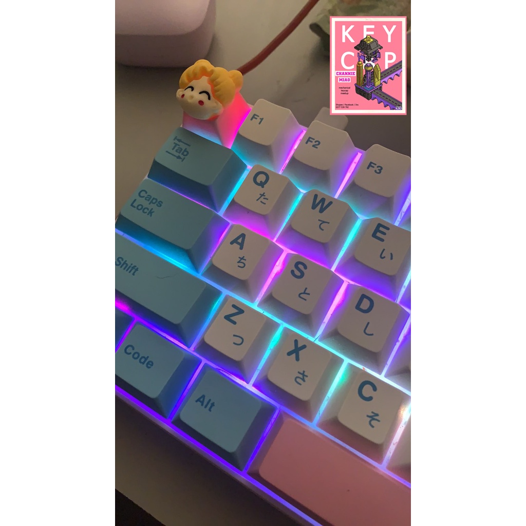 Keycap lẻ bàn phím cơ hoạt hình thủy thủ mặt trăng anime