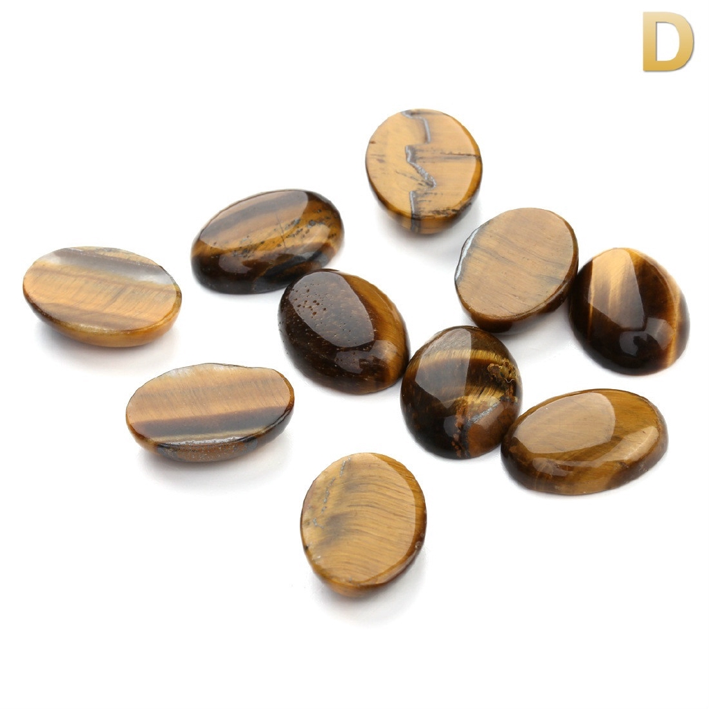 Gói 10 Viên Đá Pha Lê Hình Oval Dùng Làm Trang Sức