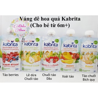 Váng sữa dê hoa quả Kabrita nhiều vị