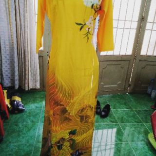 BỘ Áo Dài LỤA 3D