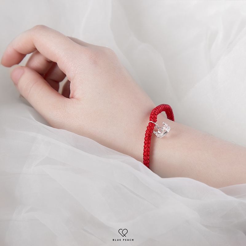 Lắc Tay Bạc Blue Peach Lucky Charm LT868 | BigBuy360 - bigbuy360.vn