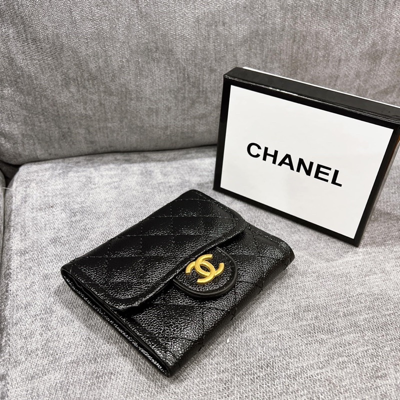 Ví nữ cầm tay trần trám gập 3 lần siêu nhiều ngăn