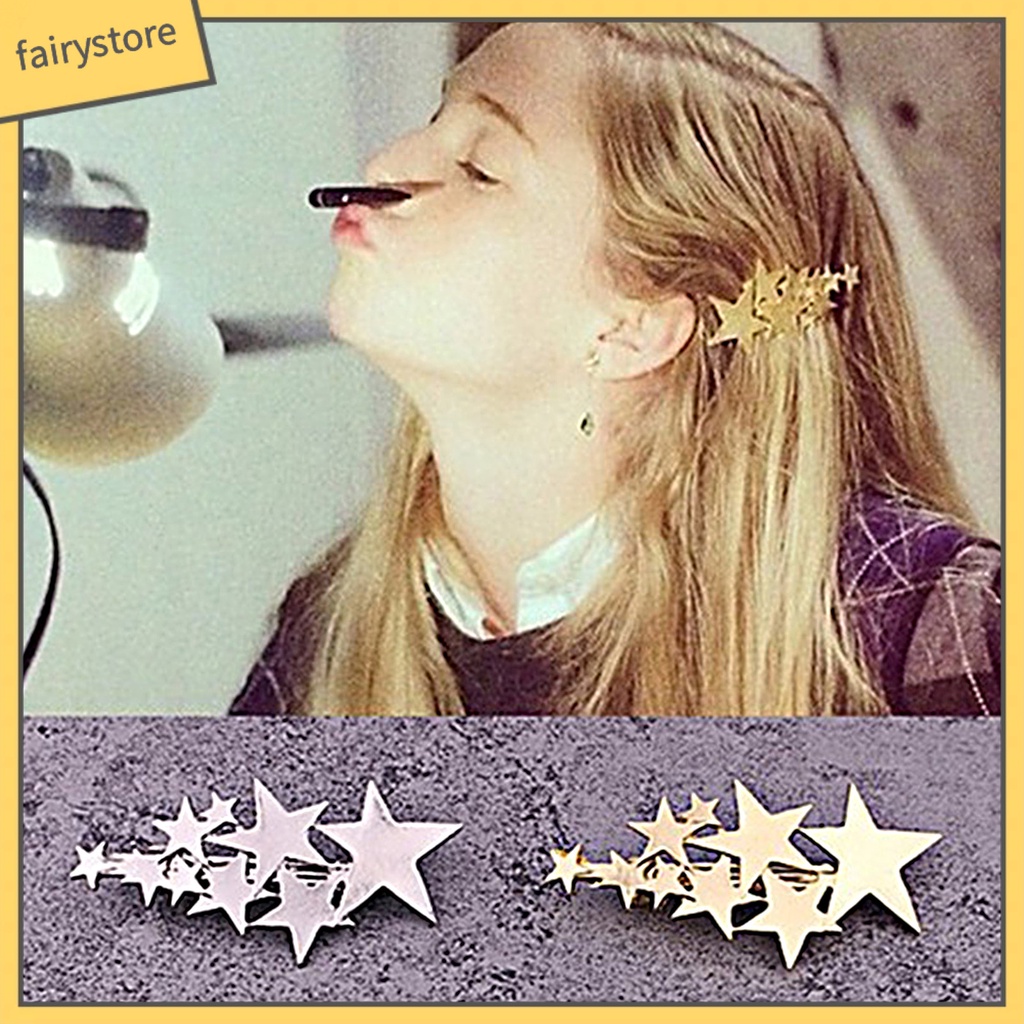 Kẹp Tóc Hình Ngôi Sao Bằng Hợp Kim Ngọt Ngào