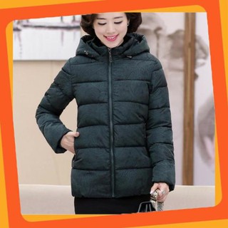 Áo khoác phao cho người già, áo khoác phao siêu nhẹ cao cấp cho mẹ ấm