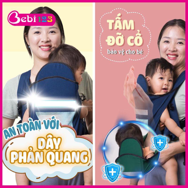 Địu 4 Tư Thế Đỡ Cổ Royal mẫu 2023 cho bé