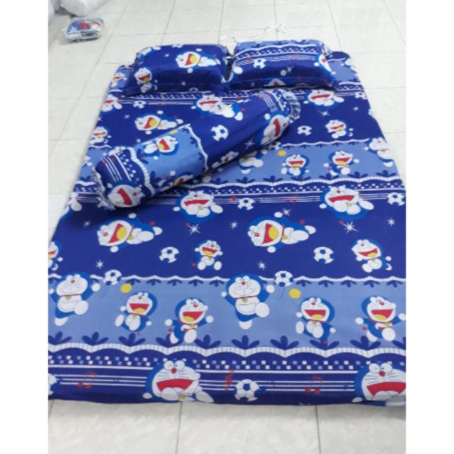 bộ drap thun lạnh 1m6 (đôrêmon 4món)