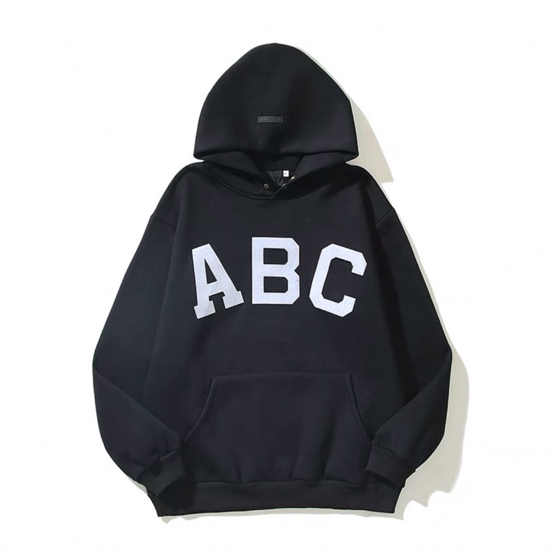 Áo khoác Hoodie in chữ ABC form rộng Unisex
