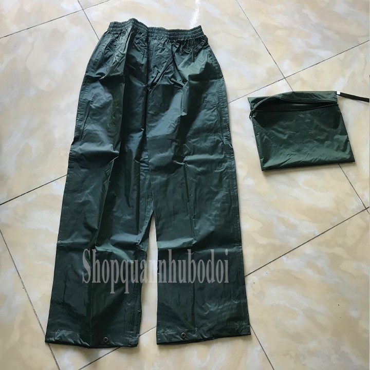 Áo mưa măng tô cao cấp xanh Oliu